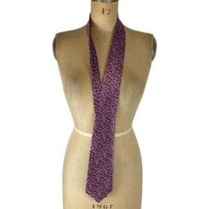 5/$25 Handmade 100% Silk Pink Floral Tie